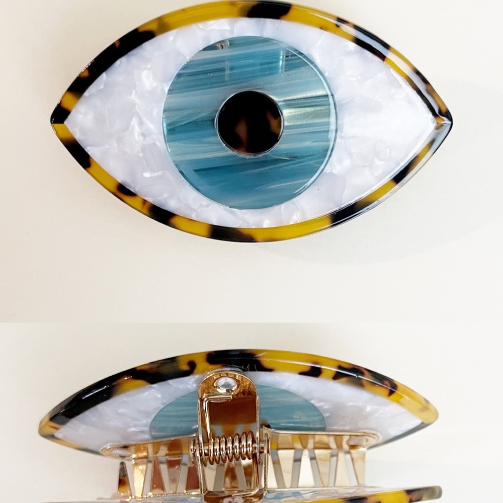 Evil Eye Acrylic Hair Claw (brand new)